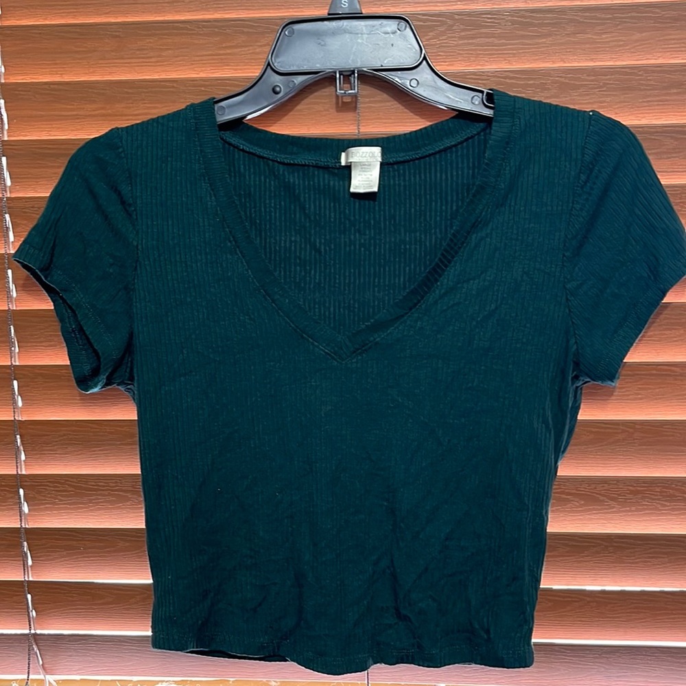 Bozzolo juniors V neck crop top